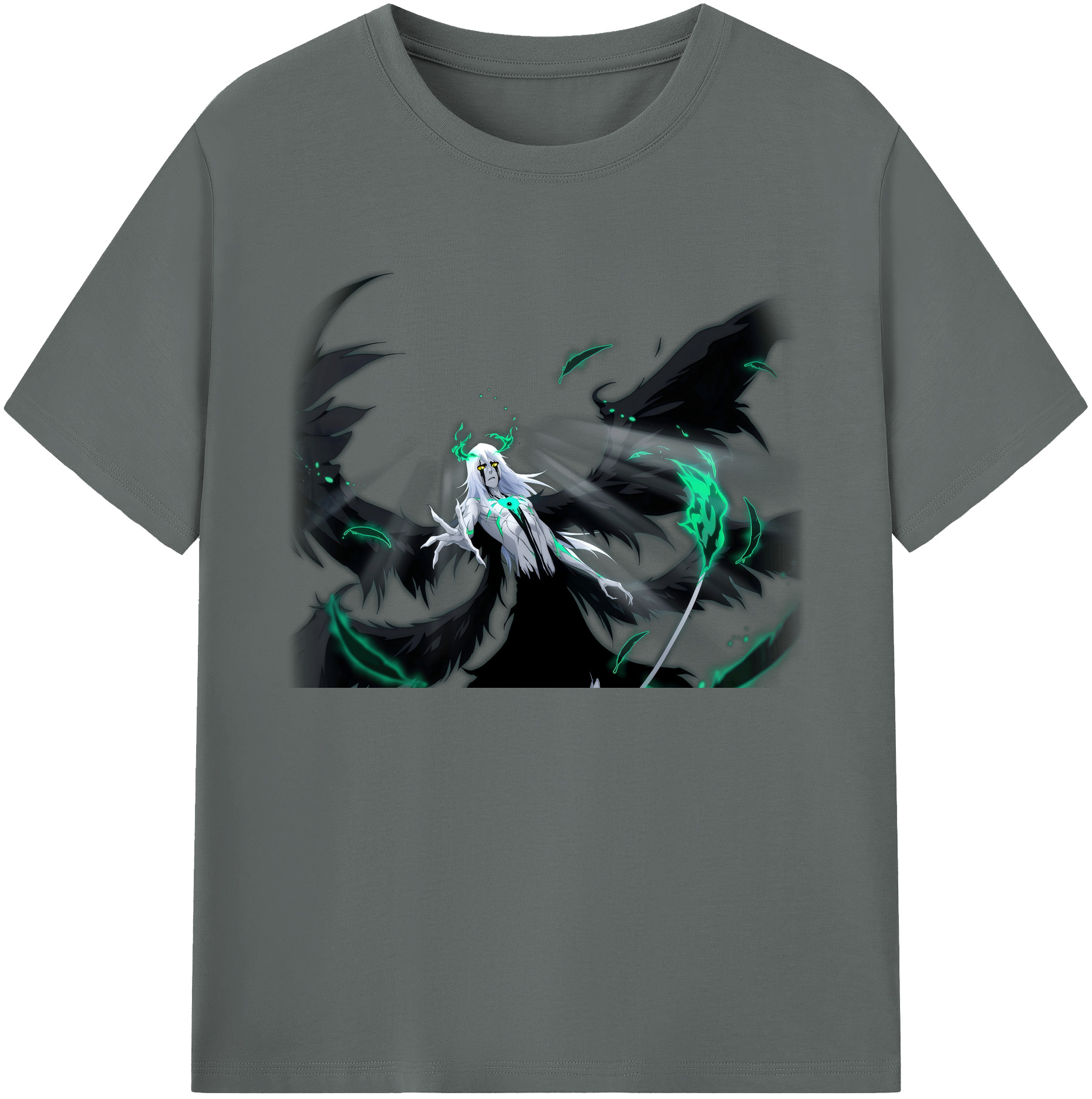 （画像用） ブリーチ ウルキオラ·シファー BLEACH Ulquiorra cifer 綿100％ メンズ半袖Tシャツ｜肌触りやわらか＆通気性